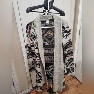 Northern Angel Multicolor Tribal Pattern Cardigan